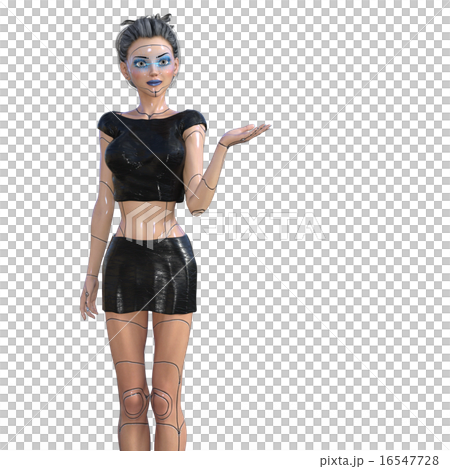 Beauty android perming 3DCG illustration material Beauty android perming 3DCG illustration material 16547728