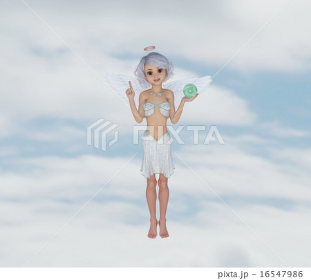 可愛い天使 デフォルメ Perming3dcgイラスト素材のイラスト素材