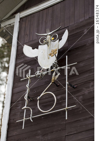 owl on the white background owl on the white background 16548374