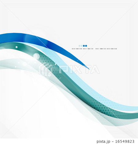 Blue business corporate wave line background 16549823