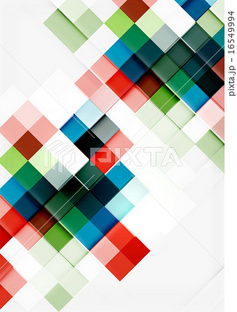 Square shape mosaic pattern design. Universal modern composition Square shape mosaic pattern design. Universal modern composition 16549994