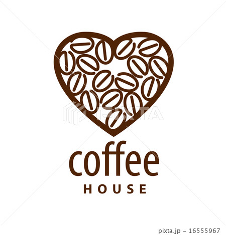 vector logo coffee beans in the shape of heart vector logo coffee beans in the shape of heart 16555967