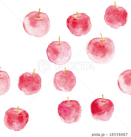 りんご模様のイラスト素材