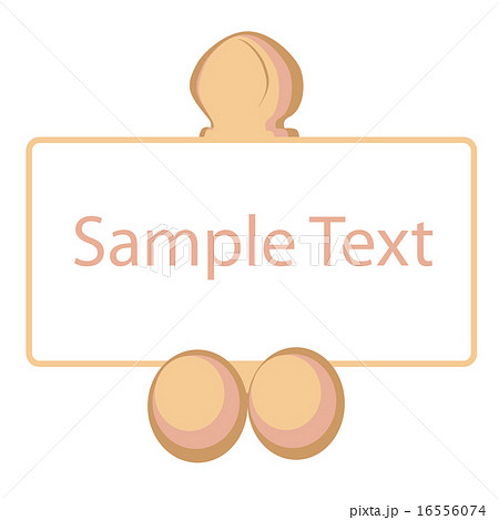 Vector icon of penis with frame in colors Vector icon of penis with frame in colors 16556074