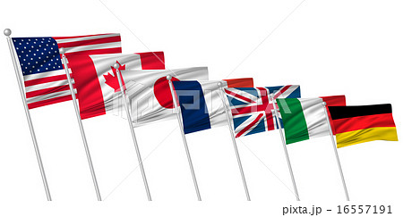 G7　 国旗　背景  16557191
