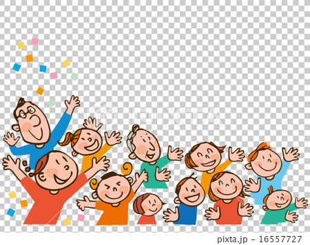 A lot of people attention 01 - Stock Illustration [16557727] - PIXTA