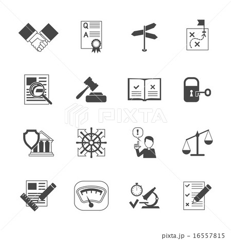 Legal Compliance Icons Set 16557815