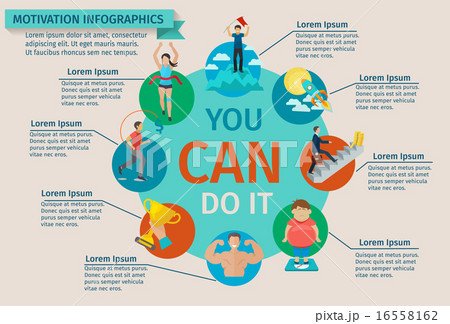 Motivation Infographics Set Motivation Infographics Set 16558162
