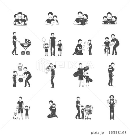 Fatherhood Icon Set 16558163