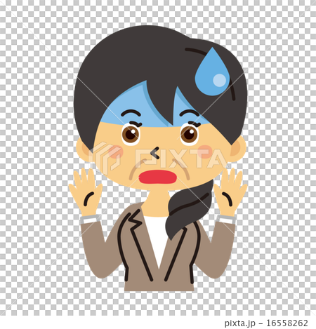 スーツのおばさん【三頭身・シリーズ】 16558262