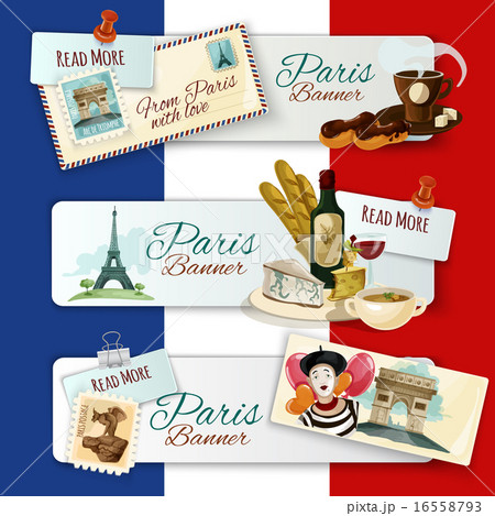 Paris Touristic Banners 16558793