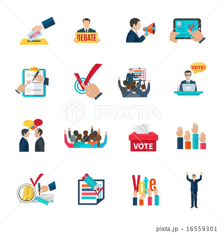 Elections icons set 16559301
