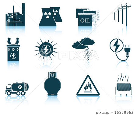 Set of energy icons. Set of energy icons. 16559962