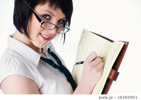 Attractive woman with daily log Attractive woman with daily log 16560901