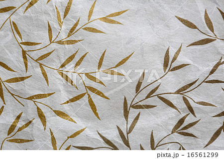 Mulberry paper texture with golden and silver leaf 16561299