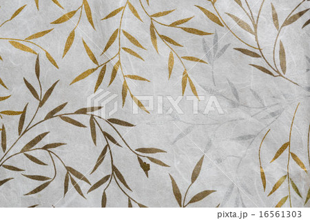 Mulberry paper texture with golden and silver leaf 16561303