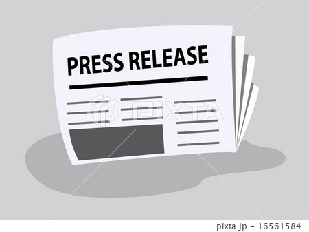 press release written on newspaper 16561584