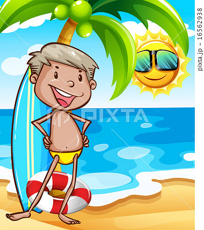 Man on beach Man on beach 16562938