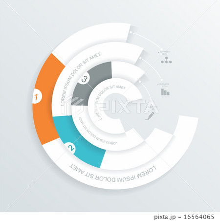 Infographics circle origami style 16564065