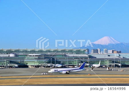 羽田空港からの富士山 羽田空港からの富士山 16564996