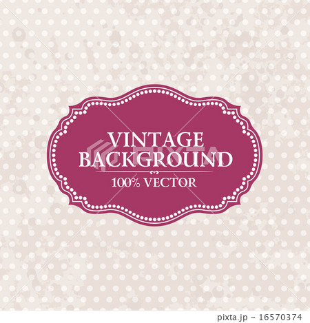Frame on vintage background. Pink wallpaper with spots Grunge 16570374