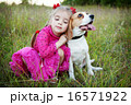 girl with dog 16571922