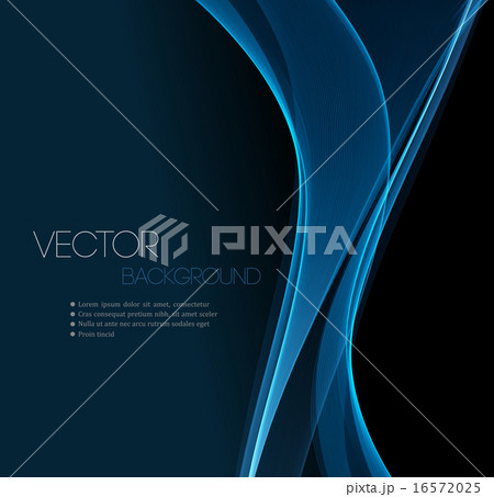 Smooth wave stream line abstract header layout. Vector illustration 16572025