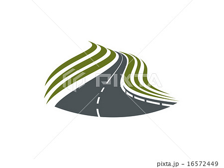 Highway road symbol with dividing strip 16572449
