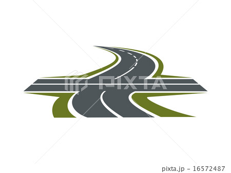 Crossroad symbol for transportation design 16572487