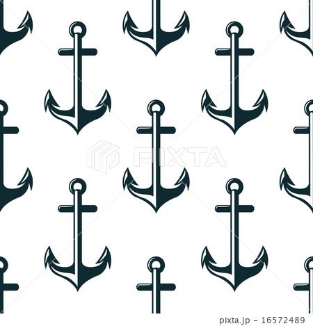 Retro nautical anchors seamless pattern 16572489