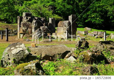 世界遺産　釜石市　橋野高炉跡　三番高炉 16572806