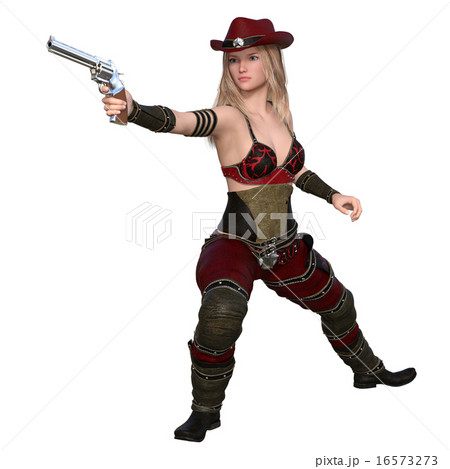 女性ガンマン 女性ガンマン 16573273
