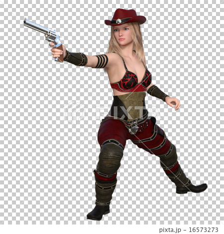 女性ガンマン 女性ガンマン 16573273