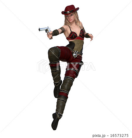 女性ガンマン 女性ガンマン 16573275
