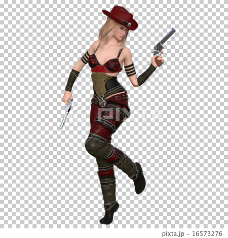 女性ガンマン 女性ガンマン 16573276