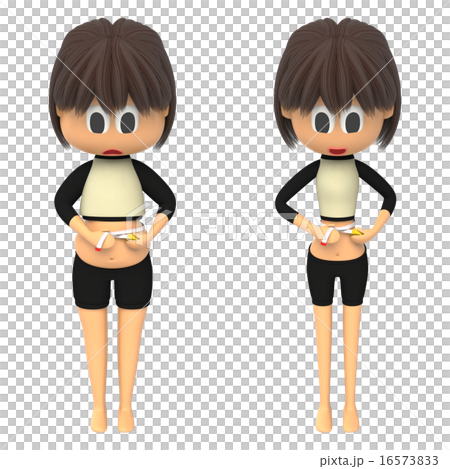 女性測量腰圍 16573833