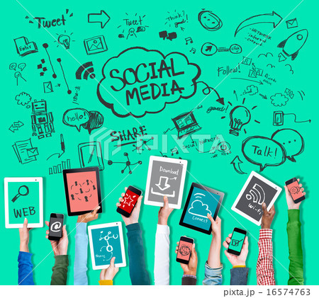 Social Media Global Communication Technology Connection Concept Social Media Global Communication Technology Connection Concept 16574763