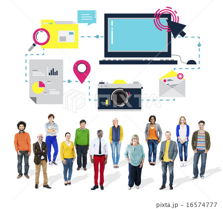 Technology Media Social Network Connection Concept Technology Media Social Network Connection Concept 16574777