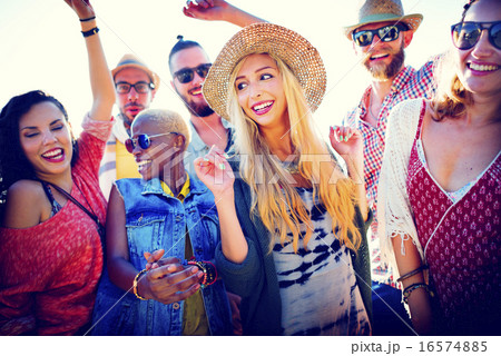 Teenagers Friends Beach Party Happiness Concept Teenagers Friends Beach Party Happiness Concept 16574885