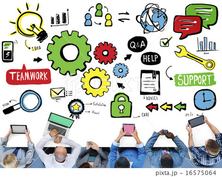 Teamwork Team Collaboration Connection Togetherness Unity Concep 16575064