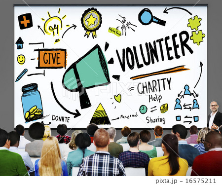 Volunteer Charity Help Sharing Giving Donate Assisting Concept 16575211