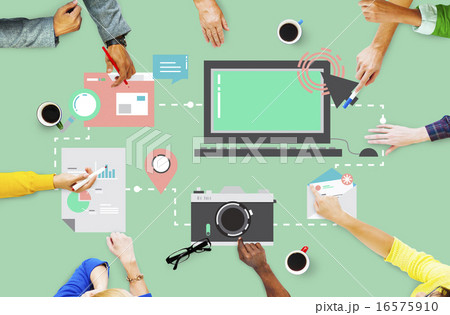 Technology Media Social Network Connection Concept Technology Media Social Network Connection Concept 16575910
