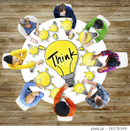 Aerial View People Ideas Innovation Motivation Think Concepts 16576349