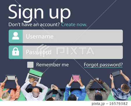 Sign Up Usename Password Log In Protection Concept 16576382
