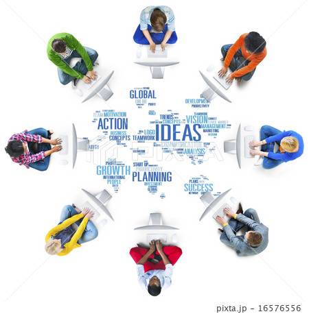 Global People Computer Networking Creativity Ideas Concept 16576556
