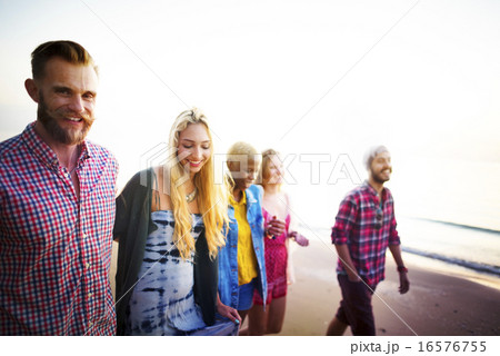Diverse Beach Summer Friends Fun Bonding Concept 16576755