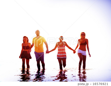 Friendship Freedom Beach Summer Holiday Concept Friendship Freedom Beach Summer Holiday Concept 16576921