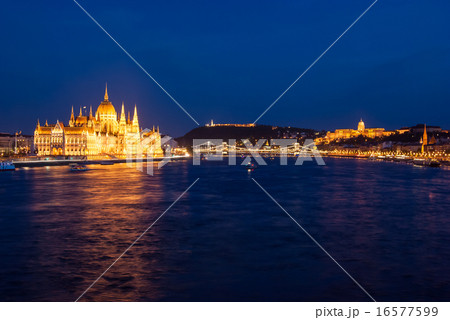 Budapest Cityscape at night. Budapest Cityscape at night. 16577599