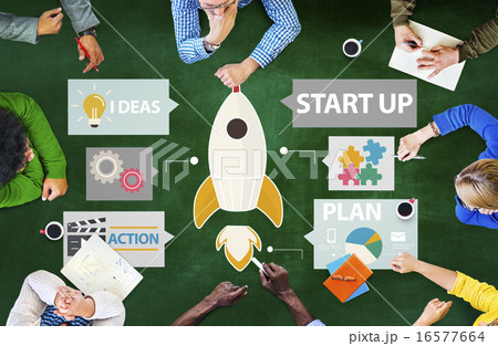 Startup Innovation Planning Ideas Team Success Concept Startup Innovation Planning Ideas Team Success Concept 16577664