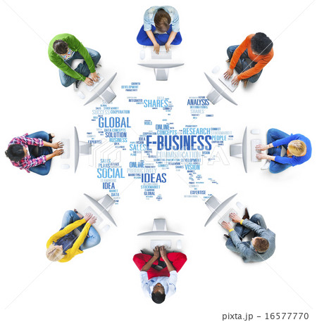 E-Business Global Business Commerce Online World Concept 16577770